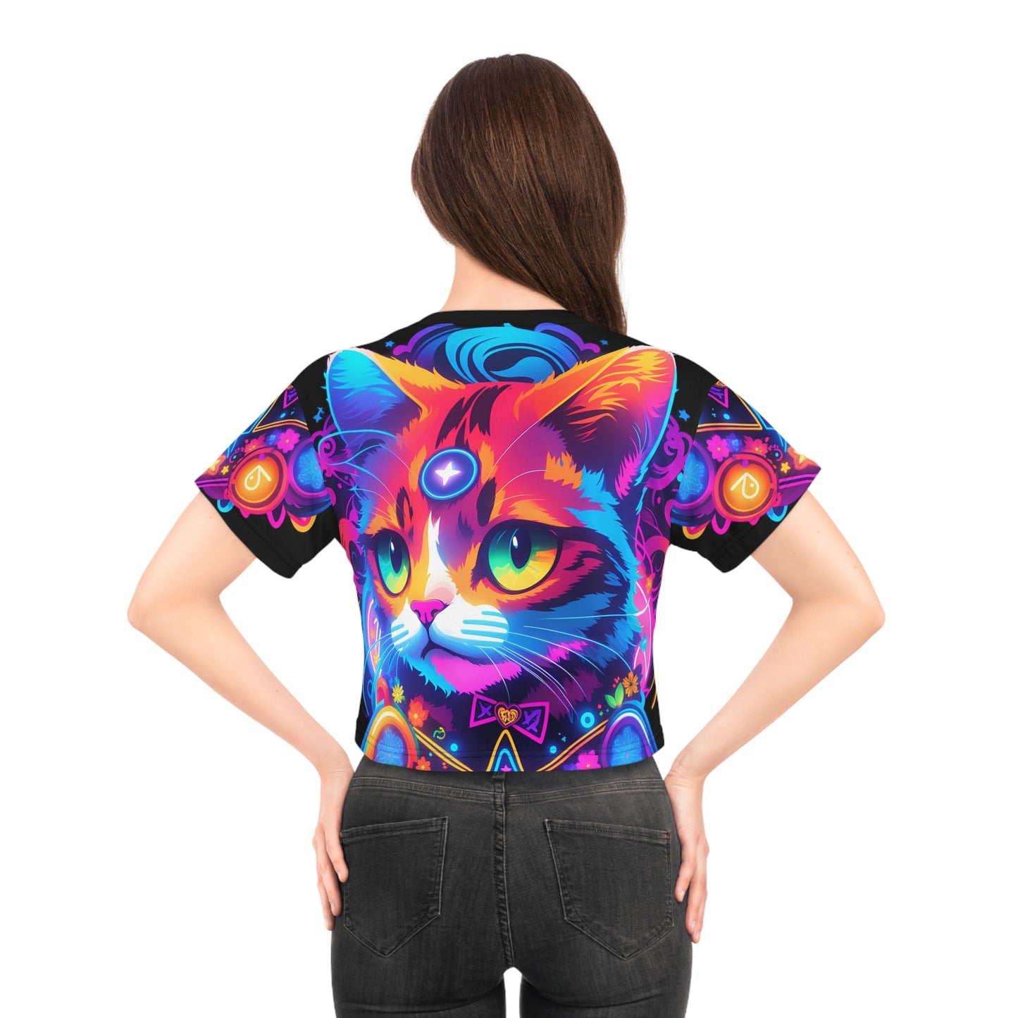 Feline Enchantment: Cat Magic Potion - Crop Tee