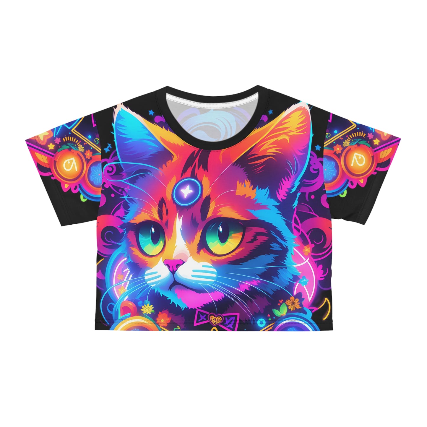 Feline Enchantment: Cat Magic Potion - Crop Tee