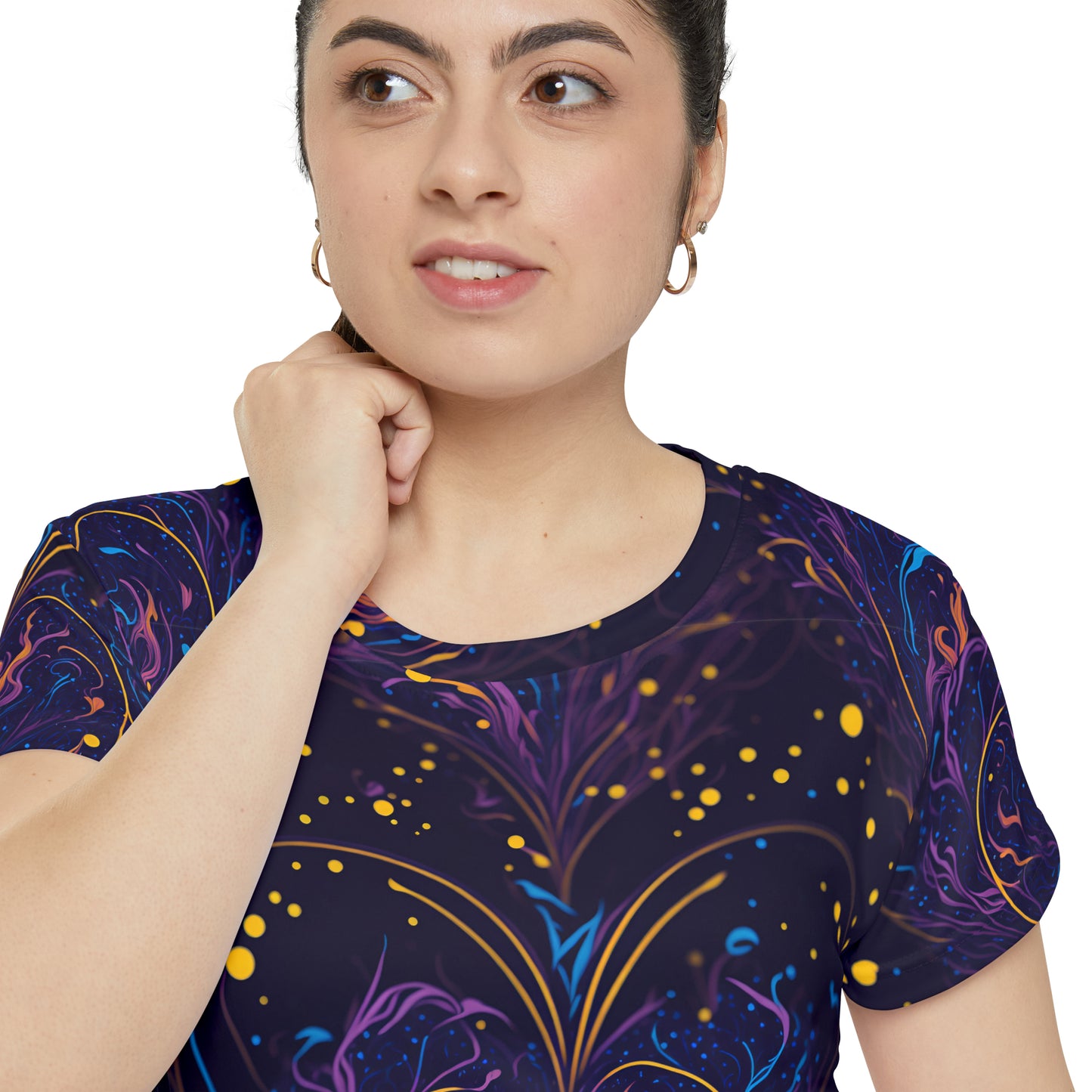 Whimsical Splendor: The Magic Splash Heart - Women's Short Sleeve Shirt