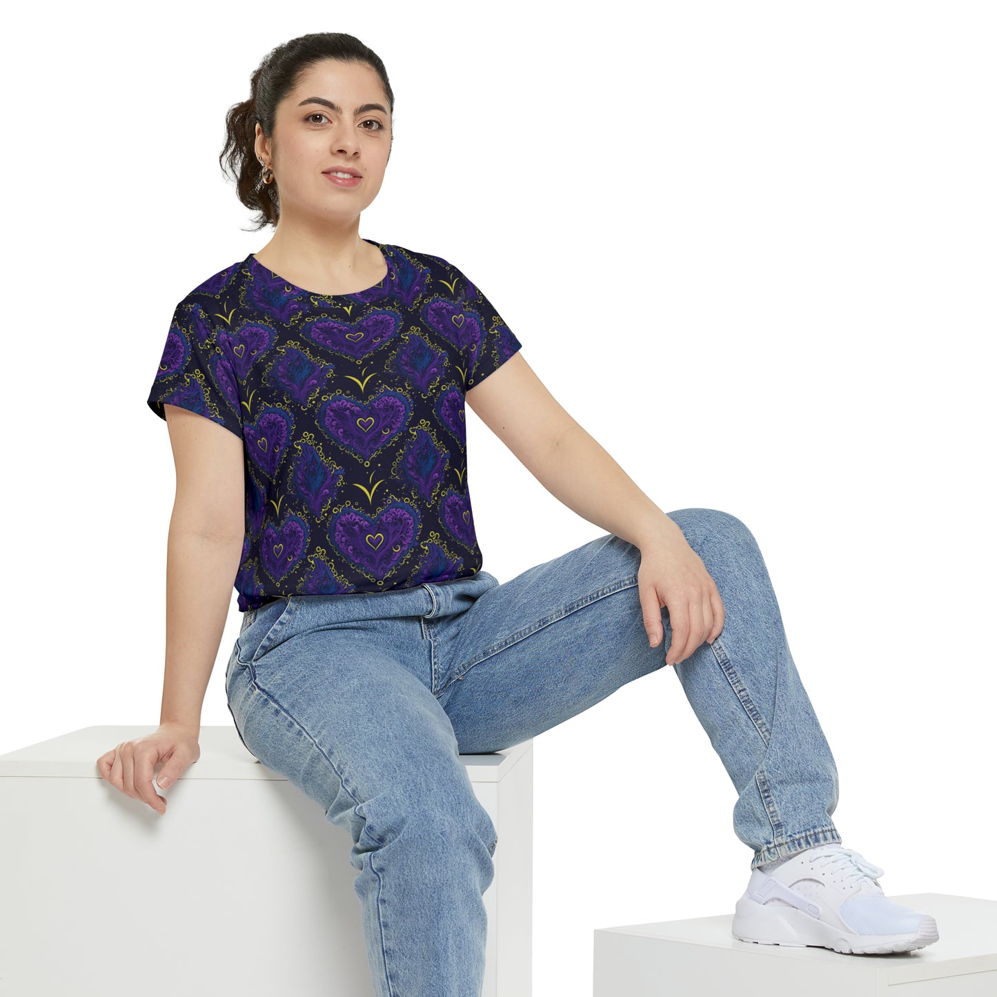 Pulsating Love: The Heart Fractal - Women's Short Sleeve Shirt