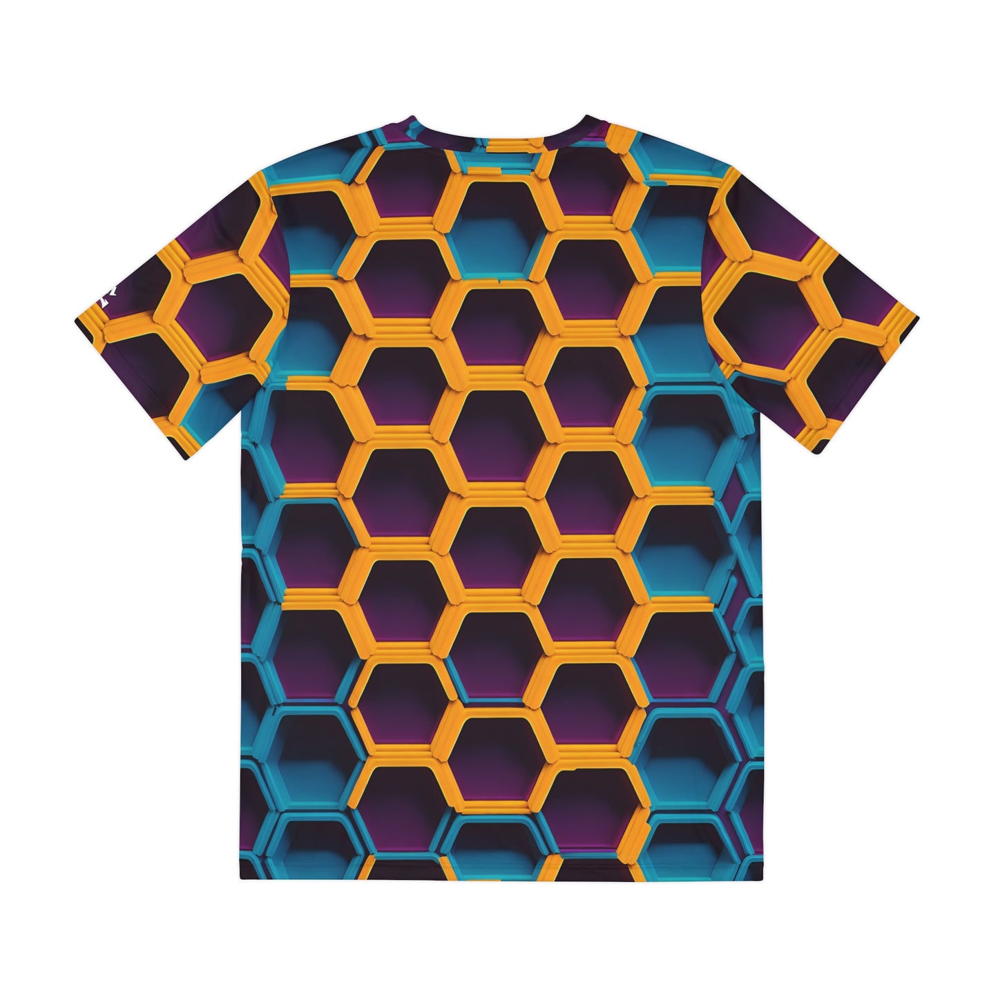 Luminous Hexagons: Neon Honeycomb