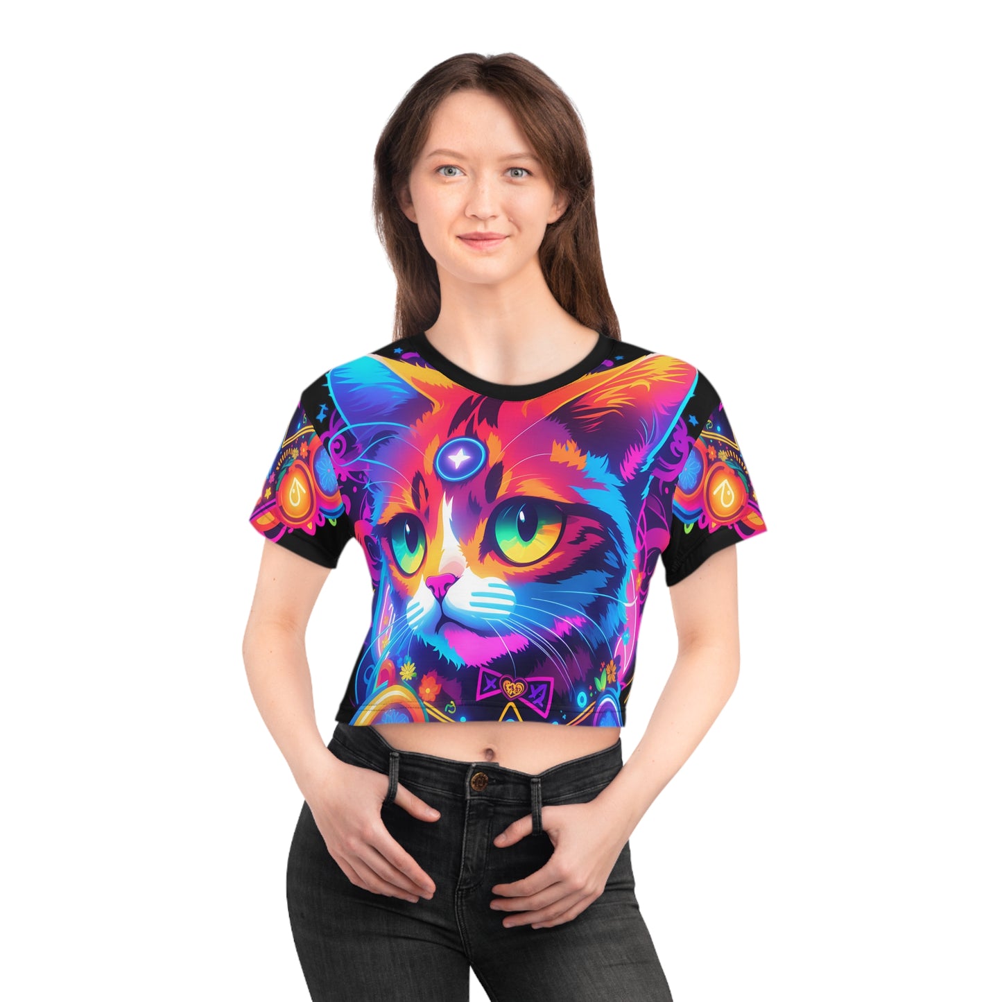 Feline Enchantment: Cat Magic Potion - Crop Tee