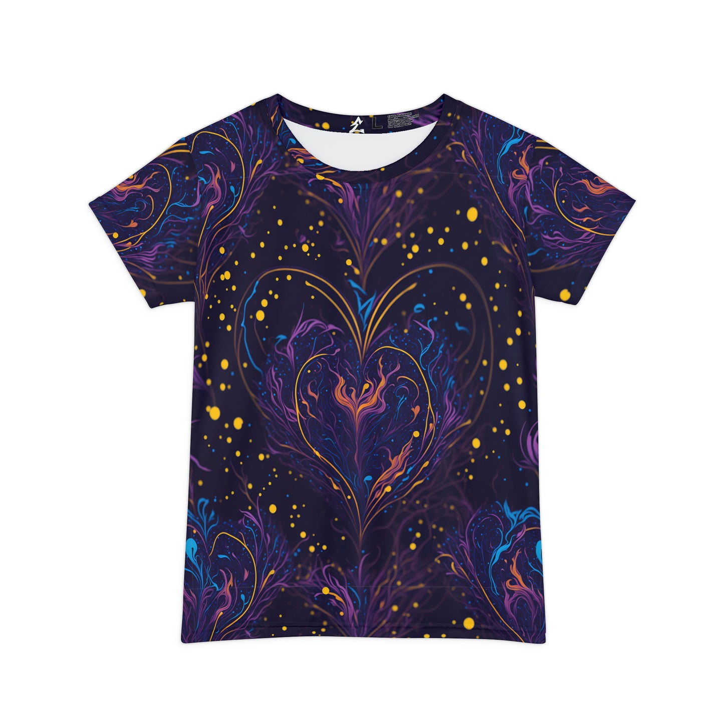 Whimsical Splendor: The Magic Splash Heart - Women's Short Sleeve Shirt